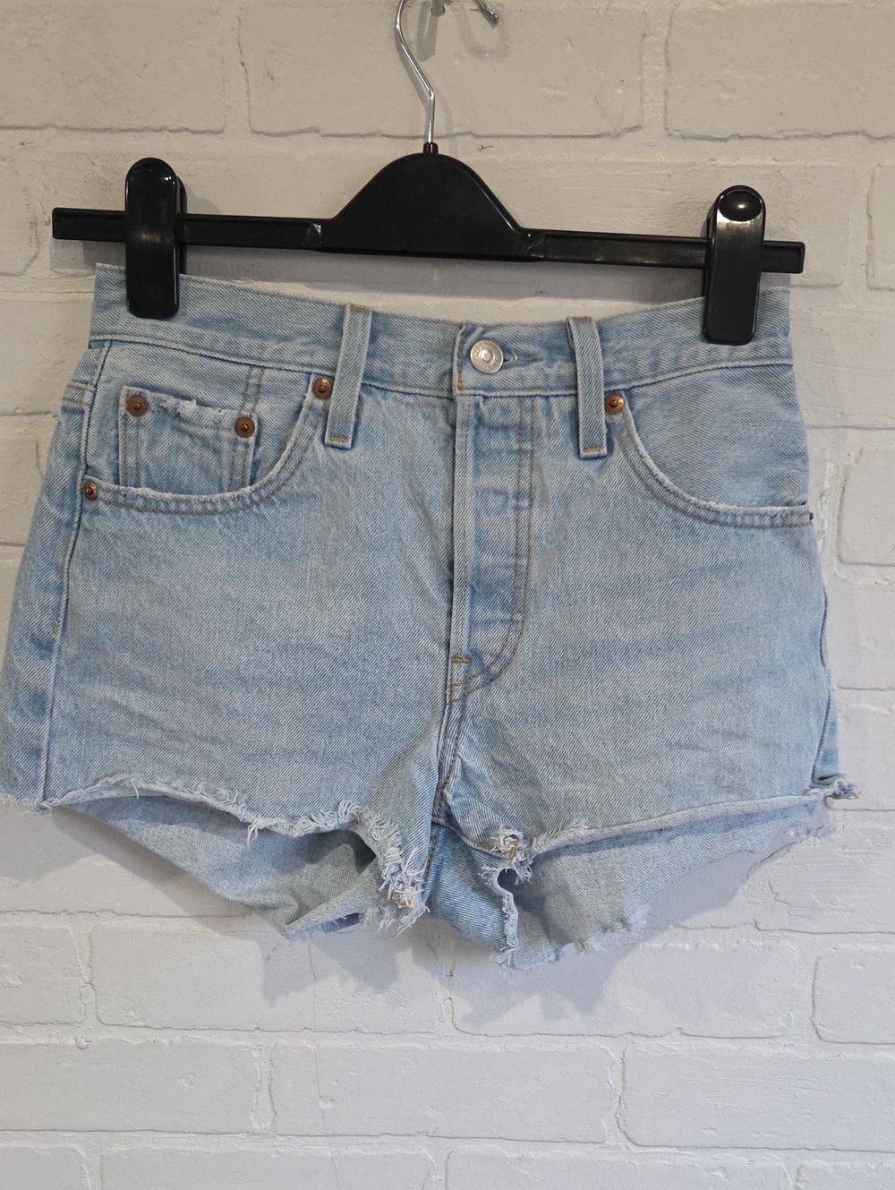 Levi's Light Blue Denim Cutoff Shorts